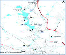 Graphical abstract: Spatial and temporal variability of contaminants of emerging concern in a drinking water source