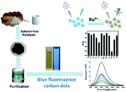 Graphical abstract: Preparation of solvent-free starch-based carbon dots for the selective detection of Ru3+ ions