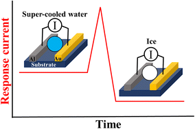 Graphical abstract: Frost formation through super-cooled water within micron gap of galvanic coupled arrays