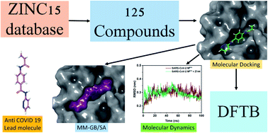 Graphical abstract: Identification of 4-acrylamido-N-(pyridazin-3-yl)benzamide as anti-COVID-19 compound: a DFTB, molecular docking, and molecular dynamics study