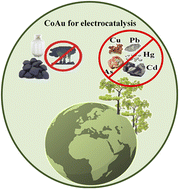 Graphical abstract: Low Au-content CoAu electrodes for environmental applications