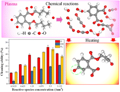 Graphical abstract: Influence of reactive oxygen species concentration and ambient temperature on the evolution of chemical bonds during plasma cleaning: a molecular dynamics simulation