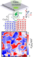 Graphical abstract: Nanoscale imaging of antiferromagnetic domains in epitaxial films of Cr2O3 via scanning diamond magnetic probe microscopy