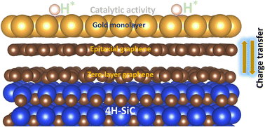 Graphical abstract: Substrate mediated properties of gold monolayers on SiC