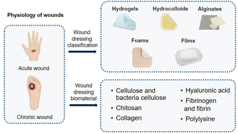 Graphical abstract: Biomedical materials for wound dressing: recent advances and applications