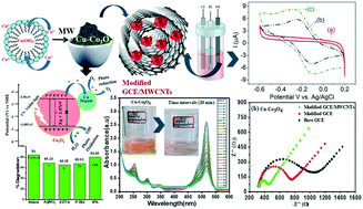 Graphical abstract: Mechanistic insight into the photocatalytic degradation of organic pollutants and electrochemical behavior of modified MWCNTs/Cu–Co3O4 nanocomposites