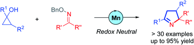 Graphical abstract: Redox-neutral manganese-catalyzed synthesis of 1-pyrrolines