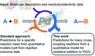 Graphical abstract: A reactivity model for oxidative addition to palladium enables quantitative predictions for catalytic cross-coupling reactions