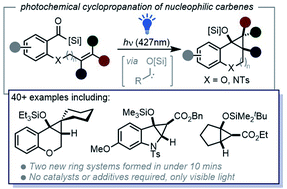 Graphical abstract: Intramolecular photochemical [2 + 1]-cycloadditions of nucleophilic siloxy carbenes