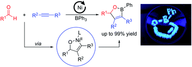 Graphical abstract: Synthesis of oxaboranes via nickel-catalyzed dearylative cyclocondensation