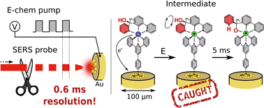 Graphical abstract: Towards time resolved characterization of electrochemical reactions: electrochemically-induced Raman spectroscopy