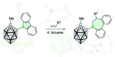 Graphical abstract: Alkene insertion reactivity of a o-carboranyl-substituted 9-borafluorene