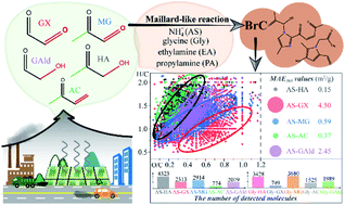 Graphical abstract: Unexpected molecular diversity of brown carbon formed by Maillard-like reactions in aqueous aerosols