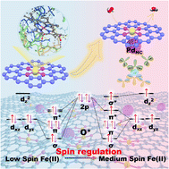 Graphical abstract: Tuning iron spin states in single-atom nanozymes enables efficient peroxidase mimicking