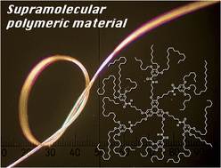 Graphical abstract: Individually separated supramolecular polymer chains toward solution-processable supramolecular polymeric materials