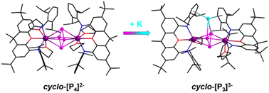 Graphical abstract: Molecular cyclo-P3 complexes of the rare-earth elements via a one-pot reaction and selective reduction