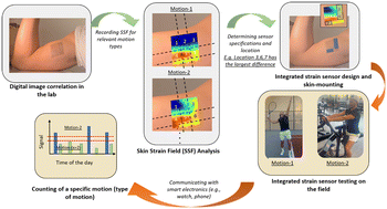 Graphical abstract: Integration of capillaric strain sensors toward recognition of human movements