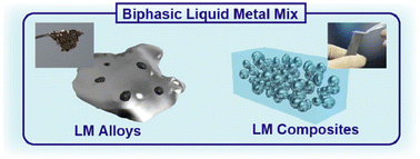 Graphical abstract: Biphasic liquid metal mixtures in stretchable and flexible applications