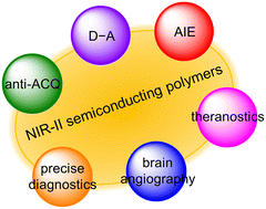 Graphical abstract: NIR-II semiconducting polymers for in vivo high-resolution imaging and theranostics