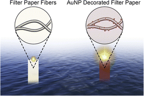 Graphical abstract: Gold nanoparticle decorated filter papers as hydrovoltaic devices