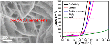 Graphical abstract: Interface engineering of Co-CoMoSx heterostructure nanosheets for an efficient alkaline oxygen evolution reaction