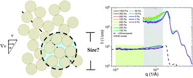 Graphical abstract: Microstructure of continuous shear thickening colloidal suspensions determined by rheo-VSANS and rheo-USANS