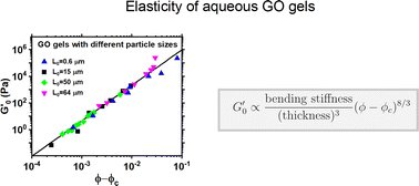 Graphical abstract: The elastic response of graphene oxide gels as a crumpling phenomenon