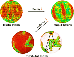 Graphical abstract: Defect transition of smectic liquid crystals confined in spherical cavities