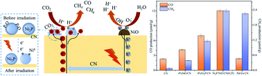 Graphical abstract: Synergistic effect of spatially isolated Ni2P and NiO redox cocatalysts on g-C3N4 for sustainably boosted CO2 photocatalytic reduction