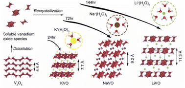 Graphical abstract: Local structure and ion storage properties of vanadate cathode materials regulated by the pre-alkalization