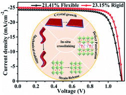Graphical abstract: Macromonomer crosslinking polymerized scaffolds for mechanically robust and flexible perovskite solar cells