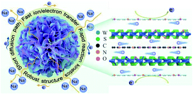 Graphical abstract: Atomic-interface strategy and N,O co-doping enable WS2 electrodes with ultrafast ion transport rate in sodium-ion batteries