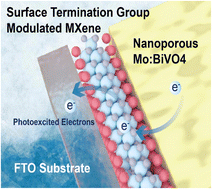 Graphical abstract: MXene with controlled surface termination groups for boosting photoelectrochemical water splitting