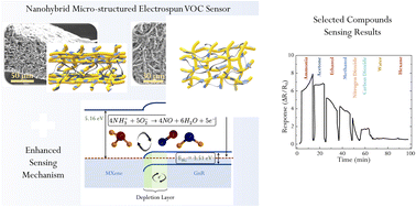 Graphical abstract: An ultra-sensitive and stable electrochemical sensor with an expanded working range via in situ assembly of 3-D structures based on MXene/GnR nanohybrids