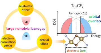 Graphical abstract: Direct tuning of large-gap quantum spin Hall effect in mono transition metal carbide MXenes