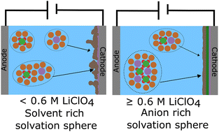 Graphical abstract: The role of ion solvation in lithium mediated nitrogen reduction