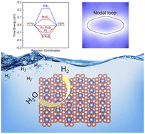Graphical abstract: Two-dimensional ruthenium boride: a Dirac nodal loop quantum electrocatalyst for efficient hydrogen evolution reaction