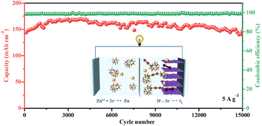 Graphical abstract: Polyiodide shuttle inhibition in ethylene glycol-added aqueous electrolytes for high energy and long-term cyclability of zinc–iodine batteries