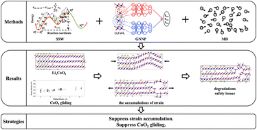 Graphical abstract: Origin of performance degradation in high-delithiation LixCoO2: insights from direct atomic simulations using global neural network potentials