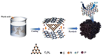 Graphical abstract: Fluorine and phosphorus atoms cooperated on an N-doped 3D porous carbon network for enhanced ORR performance toward the zinc–air batteries