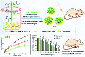 Graphical abstract: Nanogels loading curcumin in situ through microemulsion photopolymerization for enhancement of antitumor effects