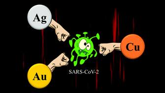 Graphical abstract: Antiviral effects of coinage metal-based nanomaterials to combat COVID-19 and its variants