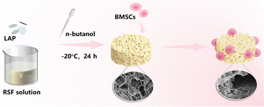 Graphical abstract: Protein–inorganic hybrid porous scaffolds for bone tissue engineering