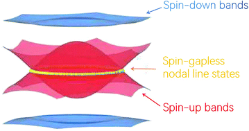 Graphical abstract: Investigation of nodal line spin-gapless semiconductors using first-principles calculations