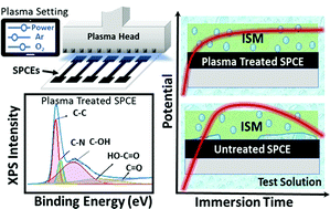Graphical abstract: Improved performance of printed electrochemical sensors via cold atmospheric plasma surface modification