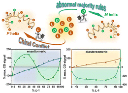 Graphical abstract: Regulable chiral amplification effects in copoly(phenylacetylene)s and bidirectional manipulation for helix preferences