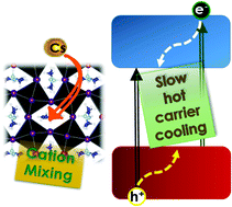 Graphical abstract: Impact of composition engineering on charge carrier cooling in hybrid perovskites: computational insights