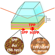 Graphical abstract: Influence of a gold nano-bumps surface lattice array on the propagation length of strongly coupled Tamm and surface plasmon polaritons