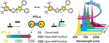 Graphical abstract: The smallest oligothiophene diradicals by asymmetric substitution of quinoidal cores
