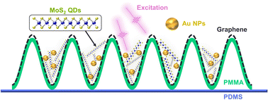 Graphical abstract: Wrinkled 2D hybrid heterostructures for stretchable and sensitive photodetectors